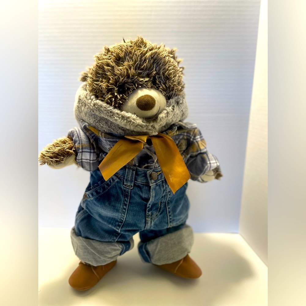 FlapJack the lumberjack bear! Approx. 18 in Detachable hat, shirt, jeans & shoes